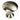 Brushed Nickel round Mushroom Knob, Steel, 10 Pack