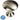 Brushed Nickel round Mushroom Knob, Steel, 10 Pack