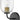 Percy 85010BK Single Light Bath Vanity Fixture - Transitional Style, Bell-Shaped Clear Glass Shade, Mount up or down - Black