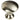 Brushed Nickel round Mushroom Knob, Steel, 10 Pack